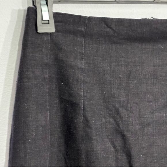 VTG Adolfo International | Women’s Black Linen Pencil Skirt Knee-Length Workwear - Picture 3 of 15